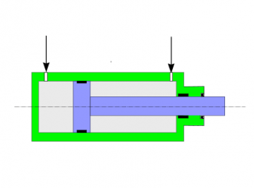industrial hydraulic cylinder, doble acting hydraulic cylinder